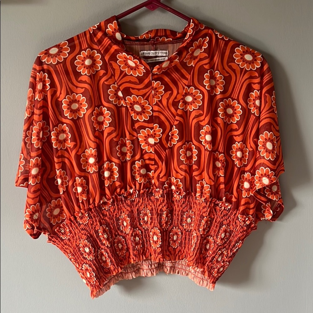 Urban Outfitters Groovy Flower Top NWT